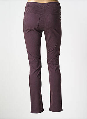 Jegging țesătură poplin mărime normală violet PAUSE CAFE femeie