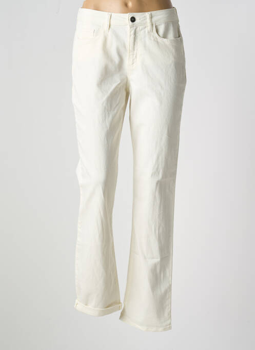 Blugi cu croială dreaptă bej GUY DUBOUIS femeie