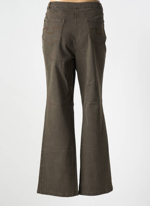 Blugi cu croială evazată maro FRANK EDEN femeie