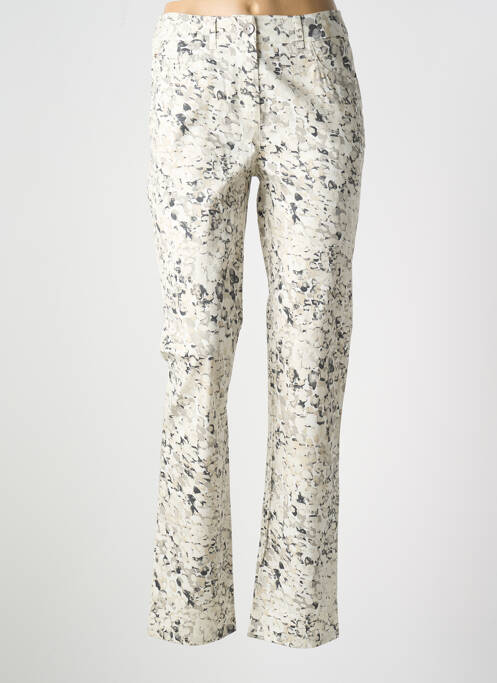 Pantalon slim bej PAUSE CAFE femeie