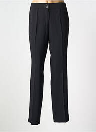 Pantalon drept țesătură poplin mărime normală negru LEBEK femme