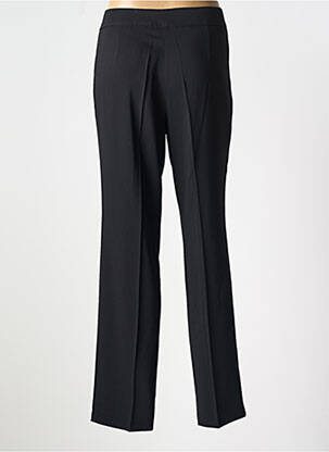 Pantalon drept țesătură poplin mărime normală negru LEBEK femeie