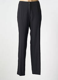 Pantalon drept închidere cu fermoar sub clapetă cu nasturi mărime normală negru LEBEK femme