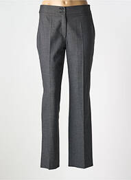 Pantalon drept închidere cu fermoar sub clapetă cu nasturi mărime normală gri LEBEK femme