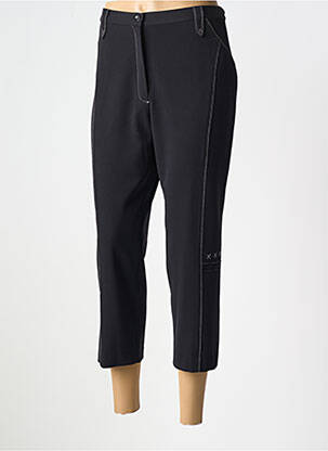 Pantalon trei sferturi negru LISA CHESNAY femeie