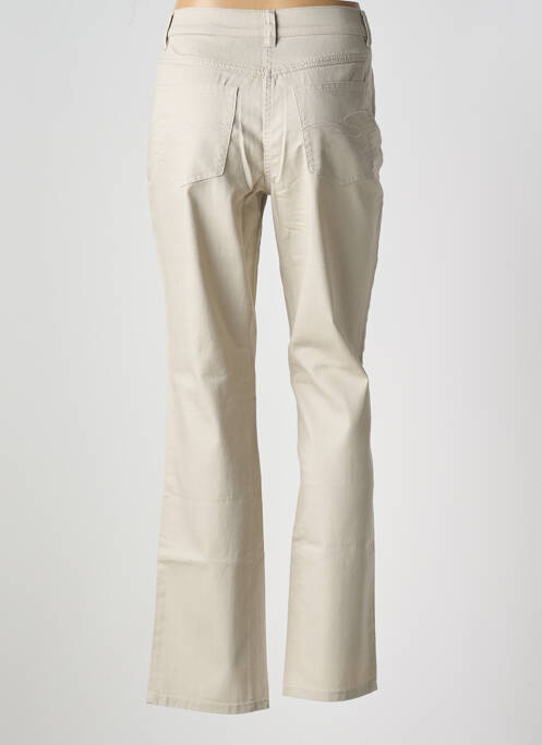 Blugi cu croială dreaptă bej LEBEK femeie