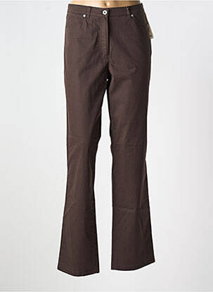 Pantalon drept elasticitate mărime normală maro GARDEUR femeie