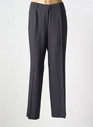 Pantalon drept talie cu cleme talie înaltă gri GERKE MY PANTS femme