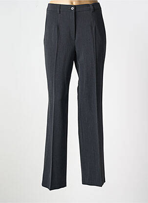 Pantalon drept talie cu cleme talie înaltă gri GERKE MY PANTS femeie