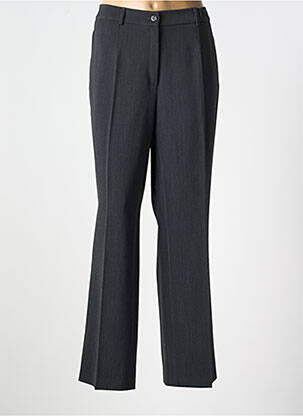 Pantalon drept talie cu cleme talie înaltă gri GERKE MY PANTS femeie