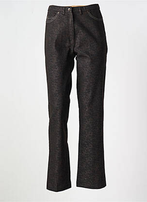 Pantalon slim talie elastică mărime normală maro GUY DUBOUIS femeie