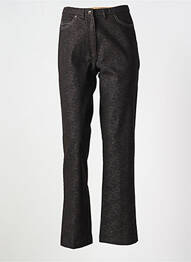 Pantalon slim talie elastică mărime normală maro GUY DUBOUIS femme