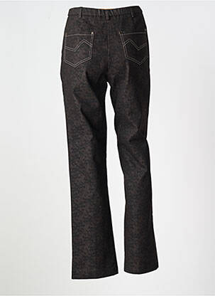 Pantalon slim talie elastică mărime normală maro GUY DUBOUIS femeie