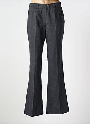 Pantalon evazat talie cu cleme talie înaltă gri HUCKE WOMAN femeie