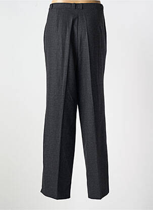 Pantalon drept talie cu cleme talie înaltă gri HUCKE WOMAN femeie