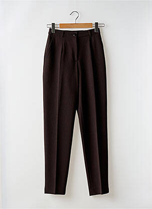 Pantalon slim maro PAUSE CAFE femeie