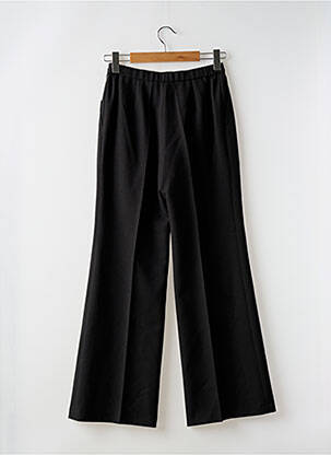 Pantalon larg țesătură poplin mărime normală negru KARTING femeie