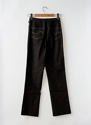 Pantalon slim talie elastică mărime normală negru GUY DUBOUIS femeie