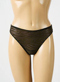 Tanga efect material satinat verde PRIMADONNA femme