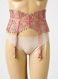 Corset/jartieră bretele elastice reglabile roz AUBADE femme