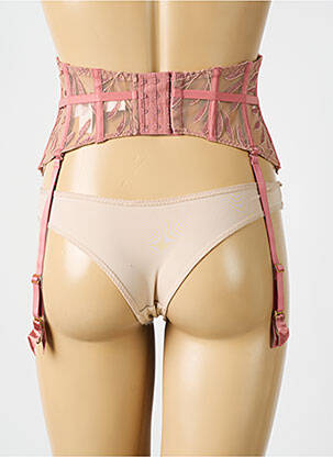 Corset/jartieră broderie roz AUBADE femeie