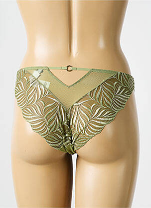 Chilot efect material satinat verde AUBADE femeie