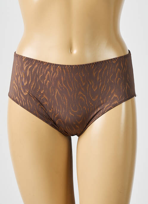 Chilot țesătură satinată maro PRIMA DONNA femme