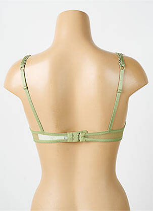 Sutien efect material satinat sutien balconet cu decolteu înalt verde AUBADE femeie