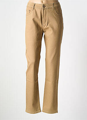 Blugi cu croială slim bej X-MAX femeie