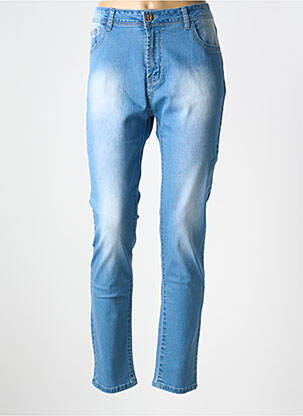 Blugi cu croială slim albastru #144894 femeie