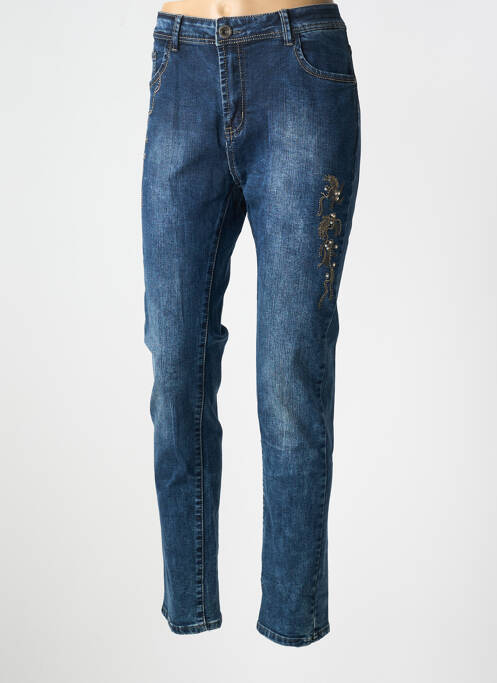 Blugi cu croială slim albastru X-MAX femeie