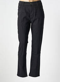 Pantalon drept elasticitate mărime normală negru X-MAX femme