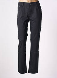 Pantalon drept țesătură poplin mărime normală negru X-MAX femme