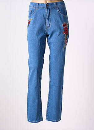 Blugi cu croială slim albastru X-MAX femeie