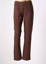 Pantalon drept elasticitate mărime normală maro X-MAX femme