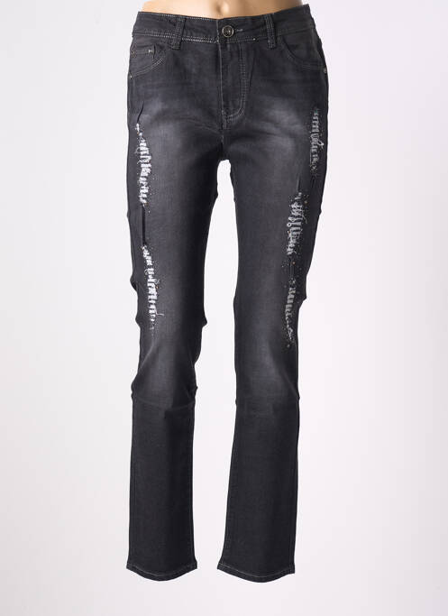 Blugi cu croială slim gri X-MAX femeie