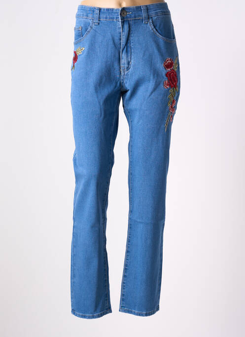 Blugi cu croială slim albastru X-MAX femeie