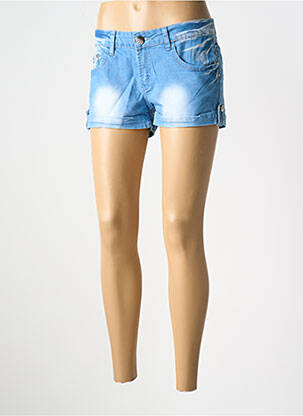 Șort țesătură denim albastru X-MAX femeie