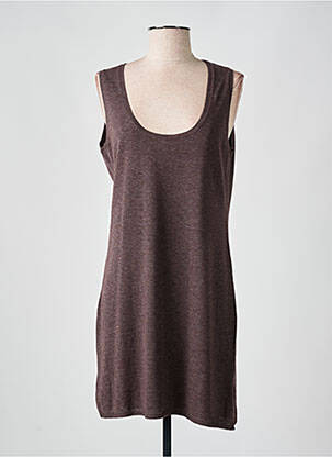 Rochie pulover maro PLACE À PART femeie