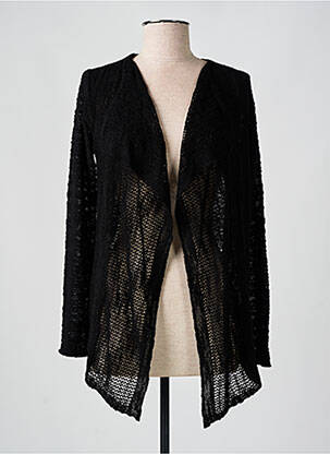 Vestă cu mâneci lungi negru DUGER femeie