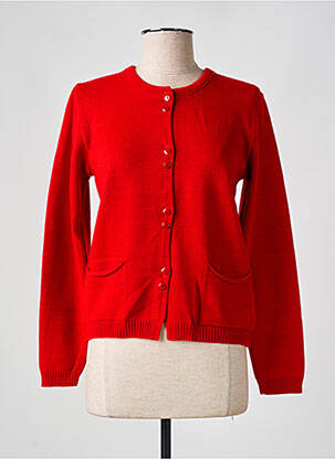 Vestă cu mâneci lungi roșu DUGER femeie