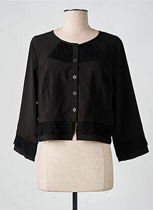 Jachete casual guler rotund negru S.QUISE femeie
