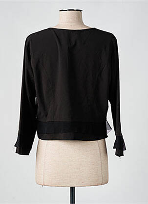 Jachete casual guler rotund negru S.QUISE femeie