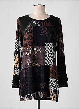 Tunică mâneci lungi negru S.QUISE femeie