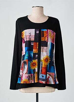 Tricou mâneci lungi mâneci lungi negru S.QUISE femeie