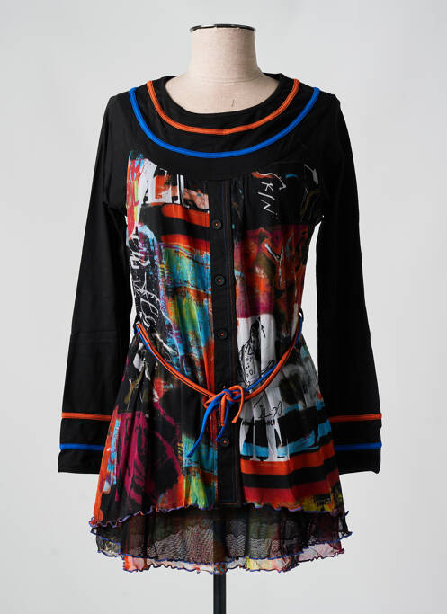 Tunică mâneci lungi negru S.QUISE femeie