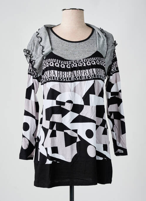 Tunică mâneci lungi gri S.QUISE femeie