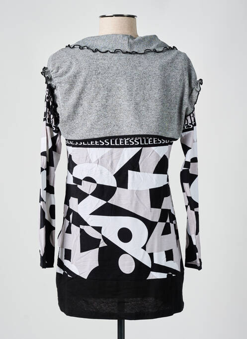 Tunică mâneci lungi gri S.QUISE femeie