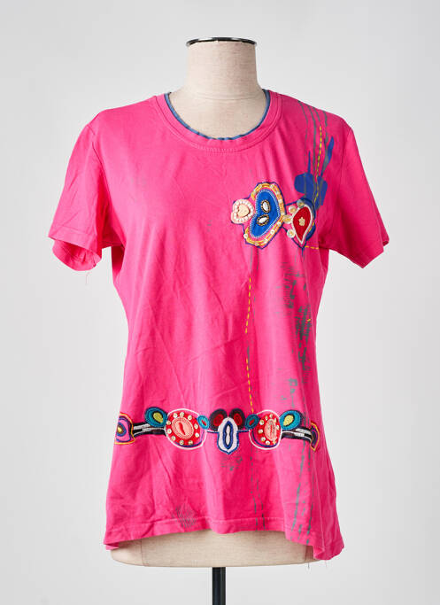 Tricou roz S.QUISE femeie