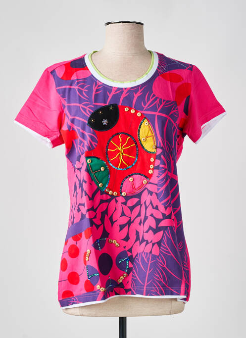 Tricou roz S.QUISE femeie